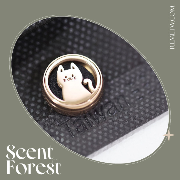 口罩香氛扣推薦－Scent Forest香氛森林 質感金屬香氛口罩釦－貓貓狗狗 NT$280