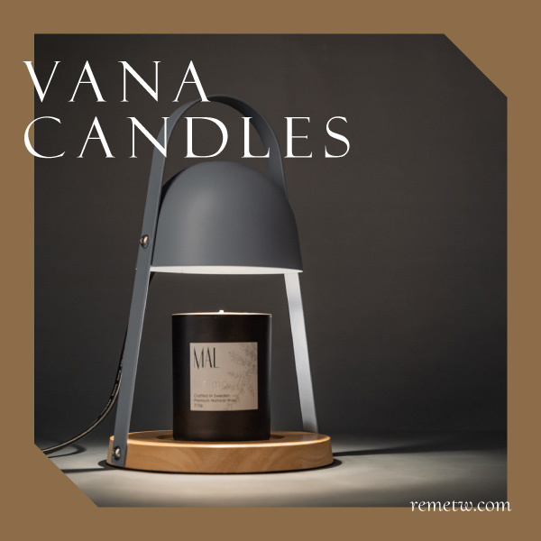 融蠟燈品牌推薦：Vana Candles 香氛蠟燭暖燈-北歐圓頂款(灰藍) NT$2490