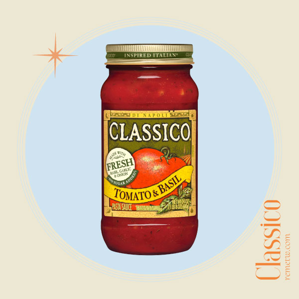 全聯/家樂福義大利麵醬推薦：Classico義大利醬蕃茄羅勒680g/NT$157