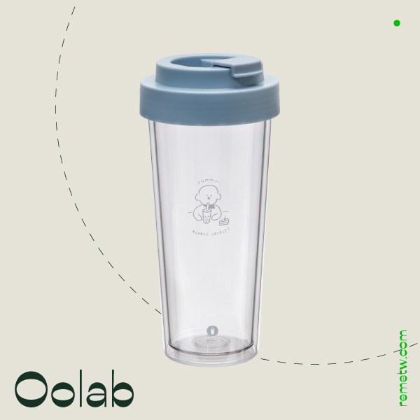 防漏環保/隨行杯推薦3：Oolab Ecozen透明雙層隨行杯 750ml/NT$749