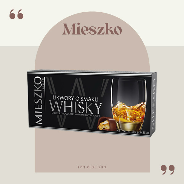 烈酒/酒心巧克力禮盒：Mieszko美仕格 威士忌酒心巧克力180g/NT$165