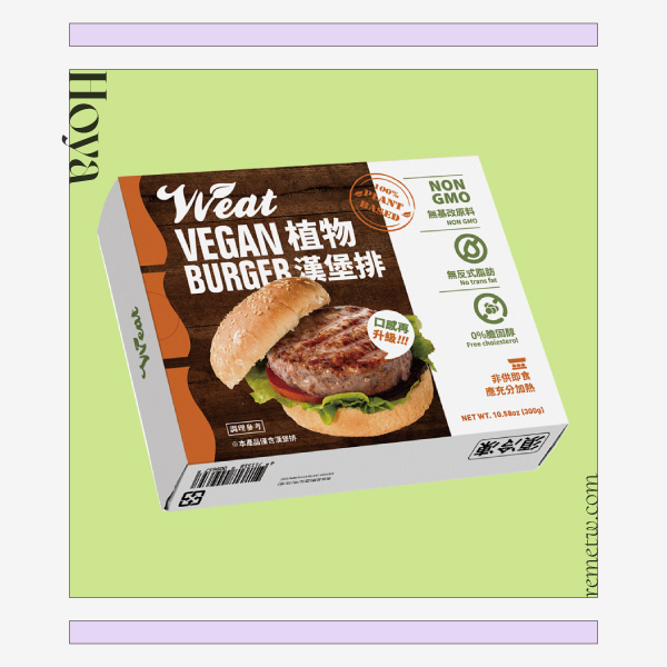 未來肉/植物肉推薦：Hoya弘陽食品 VVeat植物漢堡排 75g X 4片/NT$250