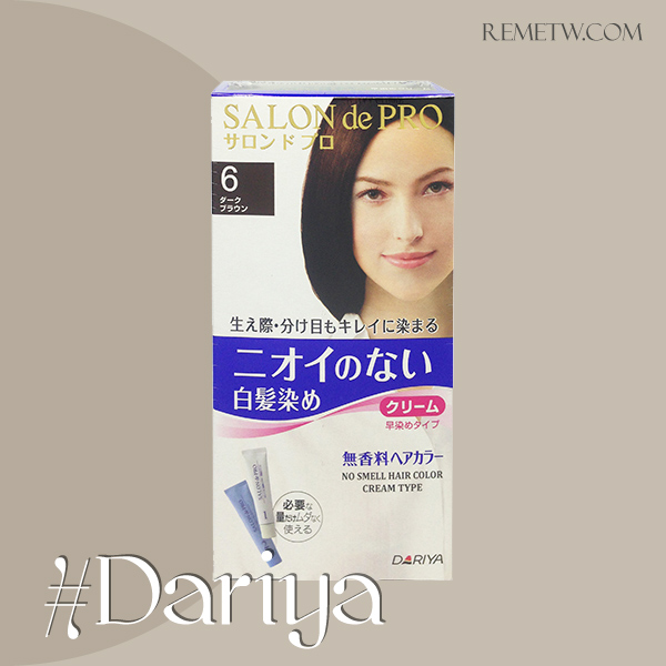 開架白髮染髮劑推薦：日本DARIYA塔莉雅 沙龍級無味型白髮染髮劑 NT$350