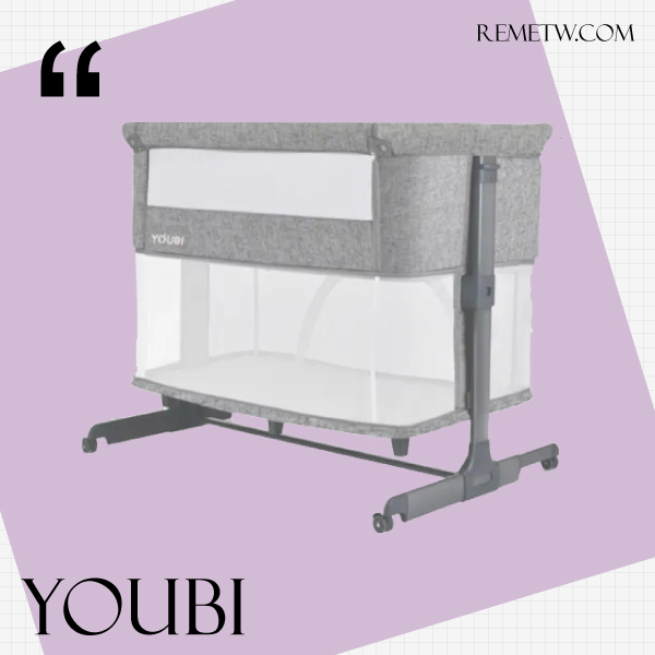 平價嬰兒床推薦－Youbi 便攜式雙層嬰兒床邊床 NT$4562