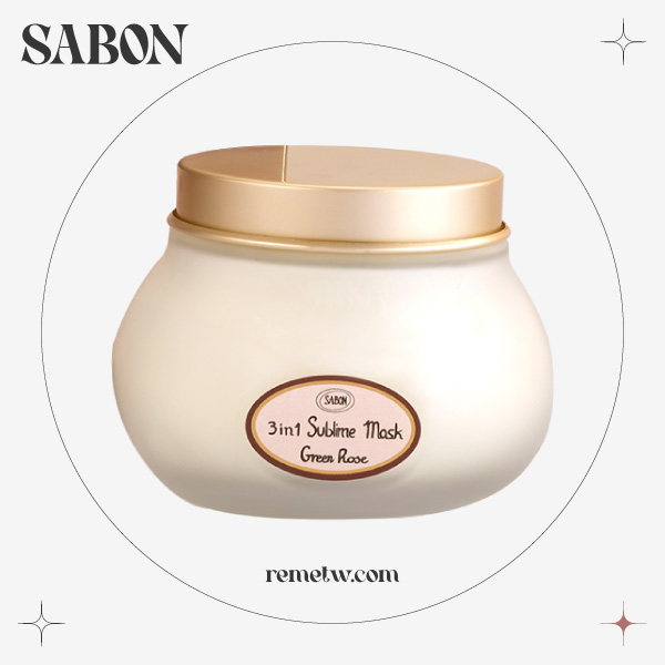 專櫃護髮膜推薦－SABON 以色列綠玫瑰三合一修護髮膜 200ml/NT$1480