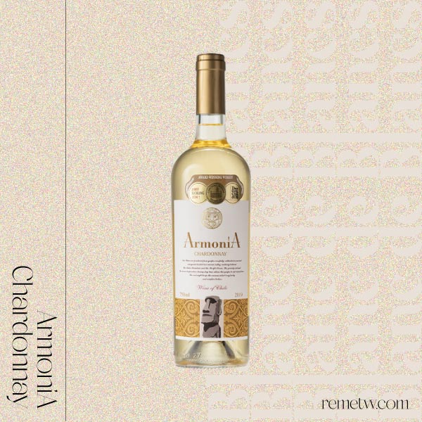 平價甜白酒/氣泡酒推薦：智利Armonia Chardonnay亞莫尼夏多內白酒 750ml/NT$299