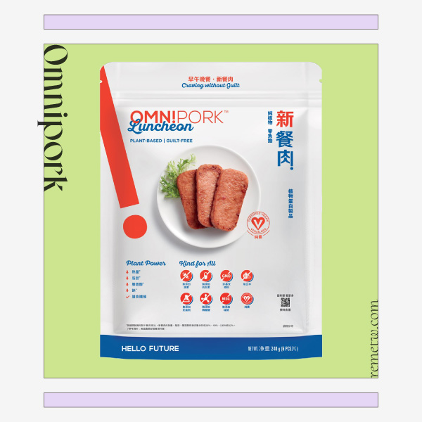 未來肉/植物肉推薦：Omnipork 新餐肉素食午餐肉 240g /NT$225