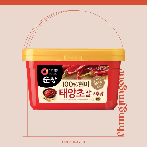 韓式辣椒醬推薦：Chungjungone清淨園 大象傳統辣椒醬 500g / NT$120