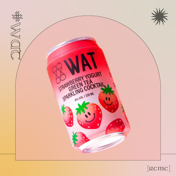 711/全家超商啤酒推薦12：WAT 草莓多多綠氣泡雞尾酒 