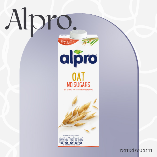 植物奶推薦2：Alpro無加糖燕麥奶 NT$219/1000ML