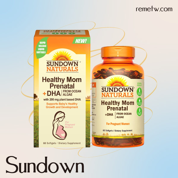 孕婦綜合維他命推薦：Sundown日落恩賜 孕婦專用加強型維生素+藻油DHA軟膠囊60顆/盒 NT$1656