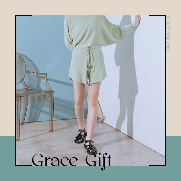 涼拖鞋品牌推薦1：Grace Gift 羅馬編織包頭涼鞋　NT$899