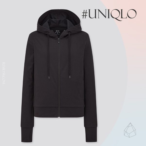 抗UV防曬外套推薦3：Uniqlo-AIRism棉質抗UV連帽外套