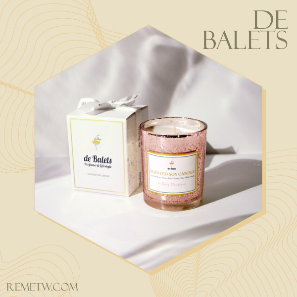 香氛按摩蠟燭推薦：de Balets小巴黎 輕奢感流金香氛蠟燭